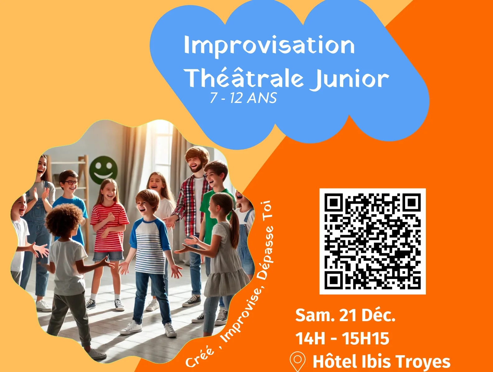 Initiation Improvisation théâtrale Junior 7-12 Ans