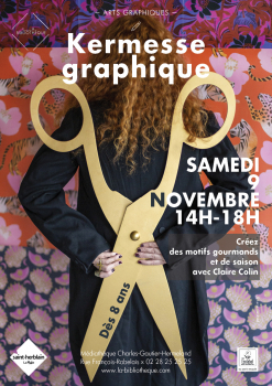 Kermesse graphique Médiathèque Charles-Gautier-Hermeland 2024-11-09