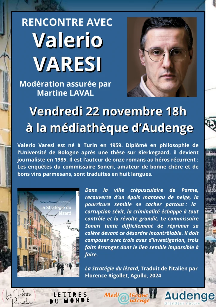 Lettres du monde 2024 Valerio Varesi