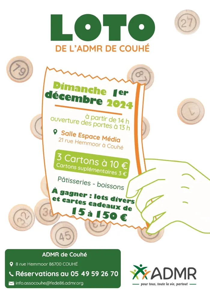 LOTO DE L'ADMR DE COUHE