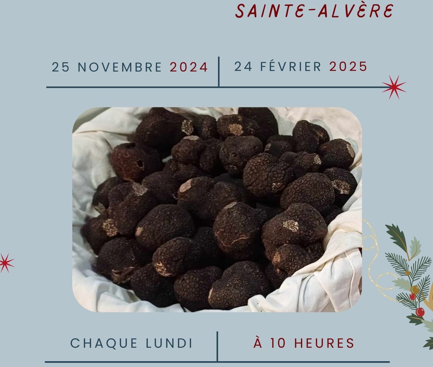 Marché aux truffes de Sainte Alvère