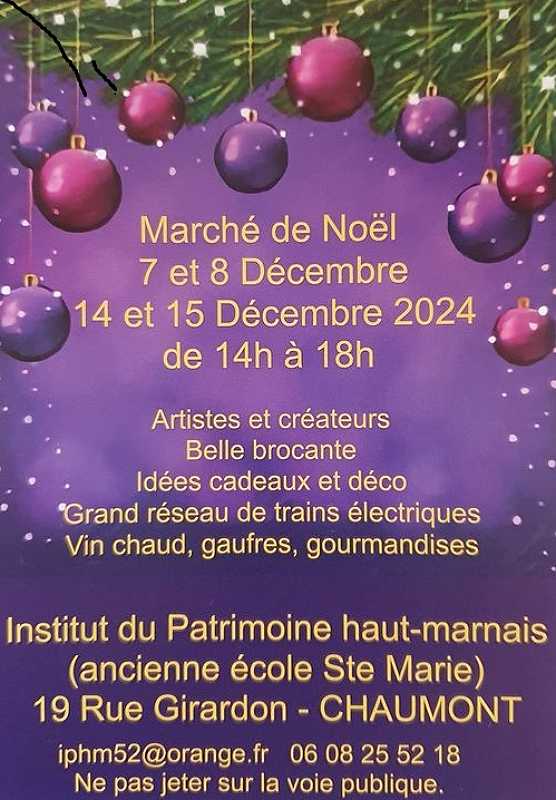 MARCHE DE NOEL DE L'INSTITUT DU PATRIMOINE HAUT MARNAIS CHAUMONT