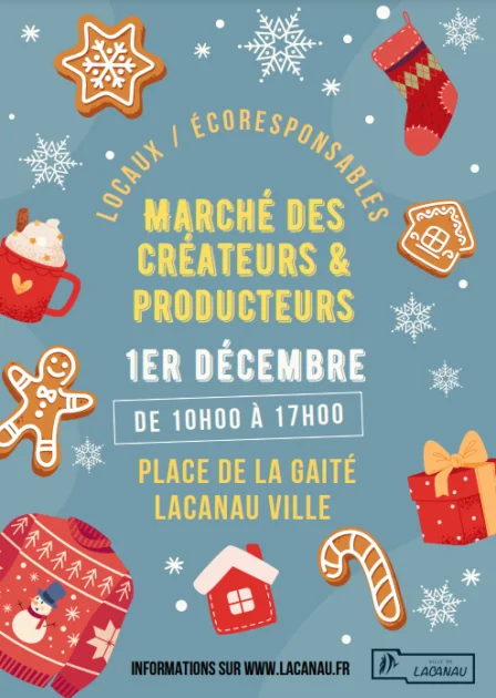 Marché de Noël des créateurs et producteurs locaux et éco-responsables