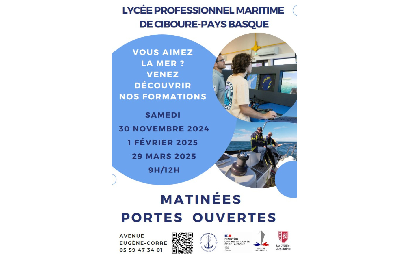 Matinée portes ouvertes au lycée maritime