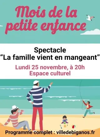 Mois de la petite enfance spectacle La famille vient en mangeant