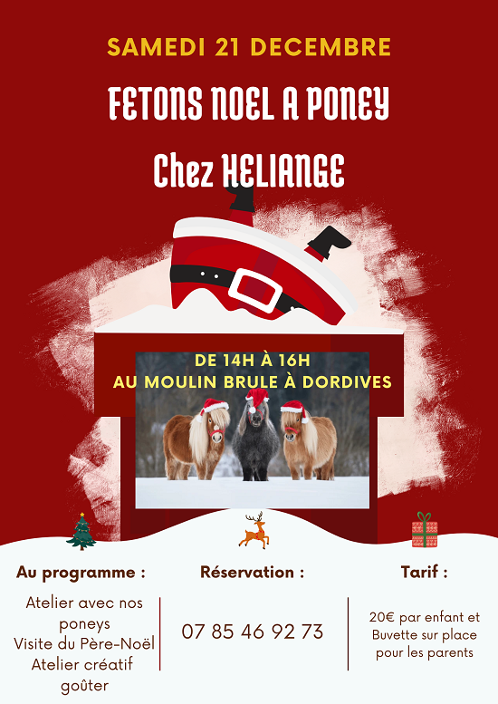 Noël à poney chez Héliange