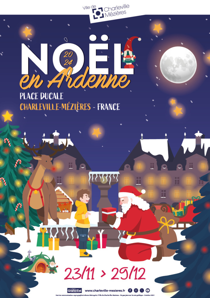 Noël en Ardenne Place Ducale Charleville-Mézières