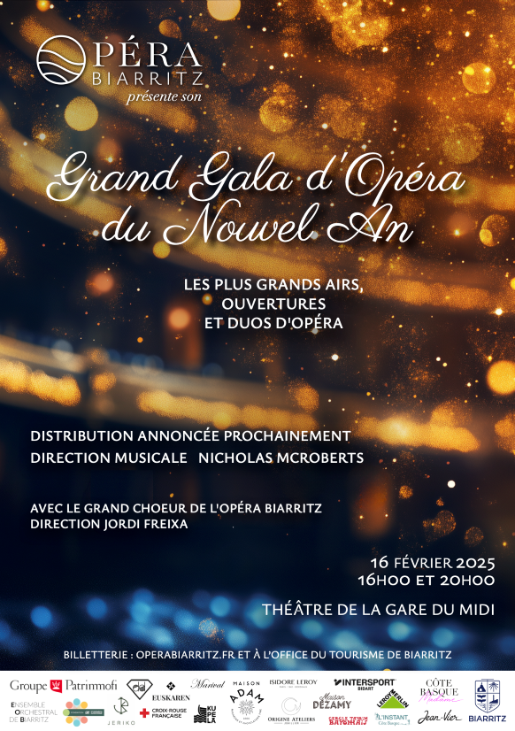 Opéra Biarritz présente son Grand Gala d'Opéra du Nouvel An (20h)