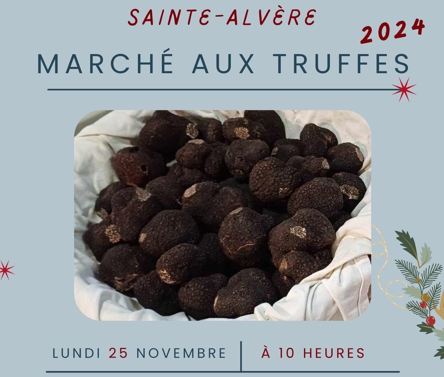 Ouverture du marché aux truffes de Sainte Alvère