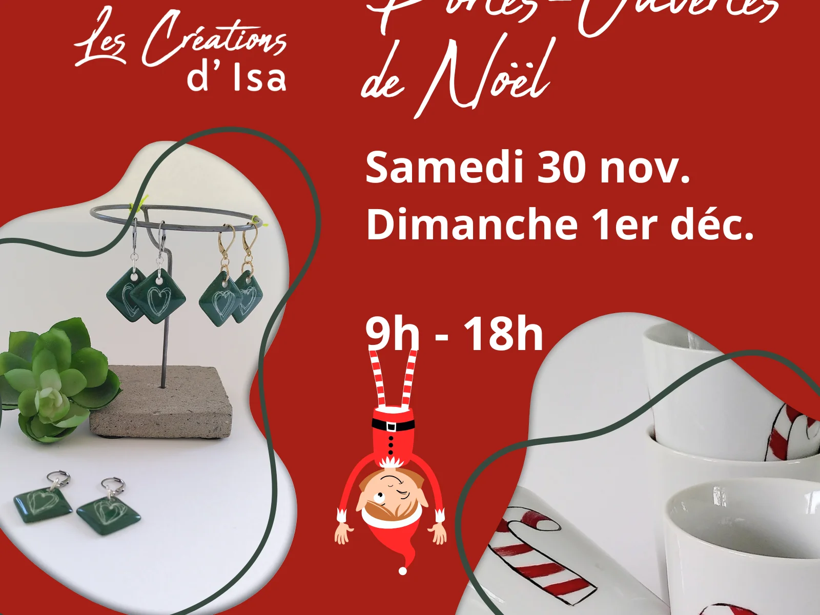 Portes ouvertes de Noël à l'atelier Les Créations d'Isa