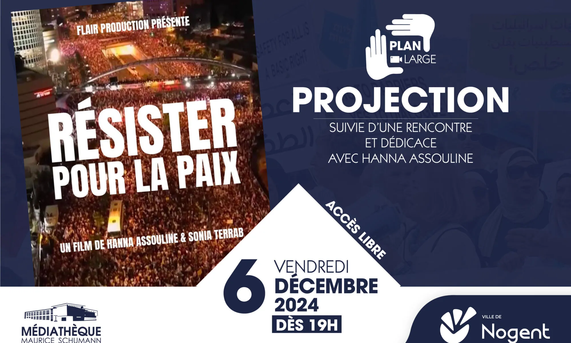 Projection du film Résister pour la paix