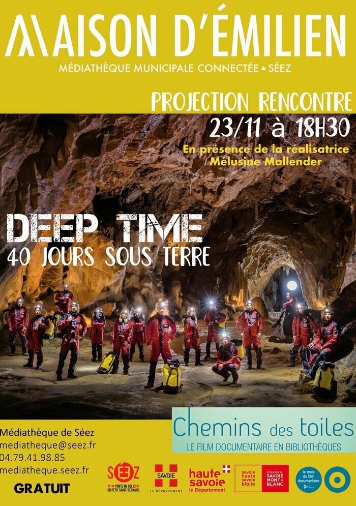 Projection recontre : Deep time Maison d'Emilien - Médiathèque de Séez Séez