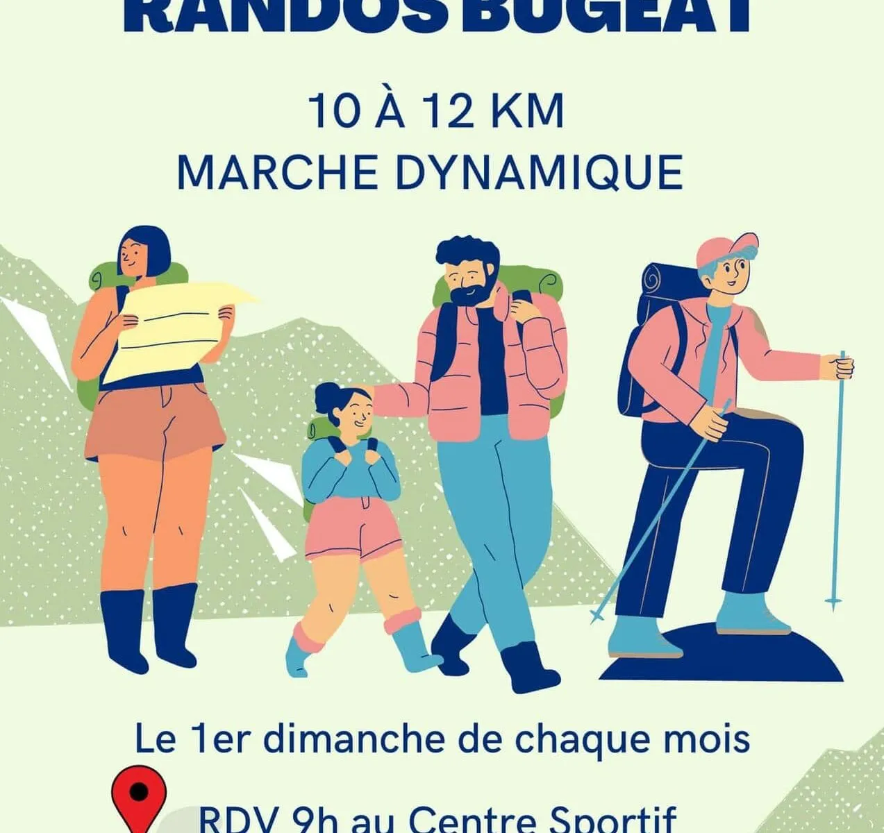 Randos Bugeat marche dynamique