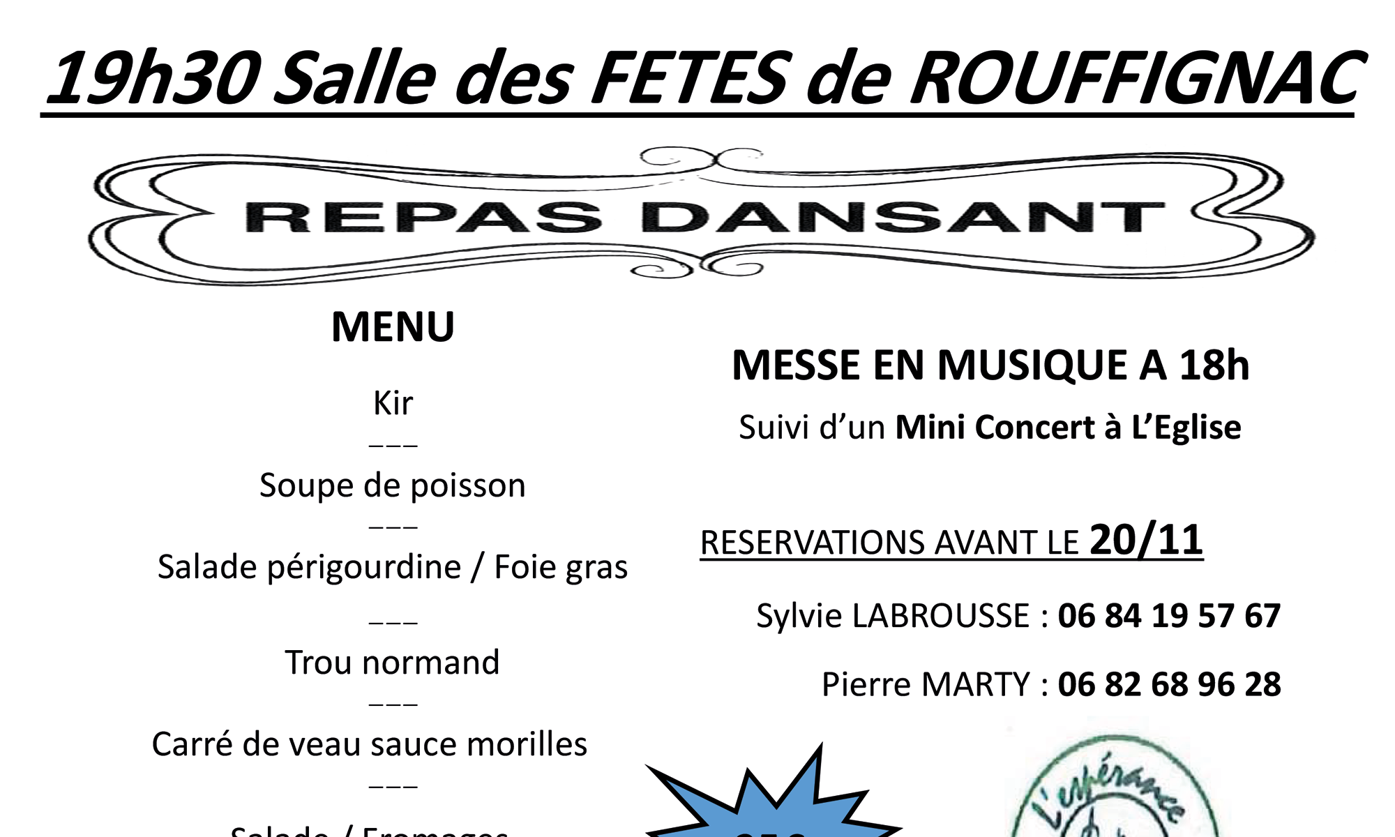 Repas dansant de la Sainte Cécile