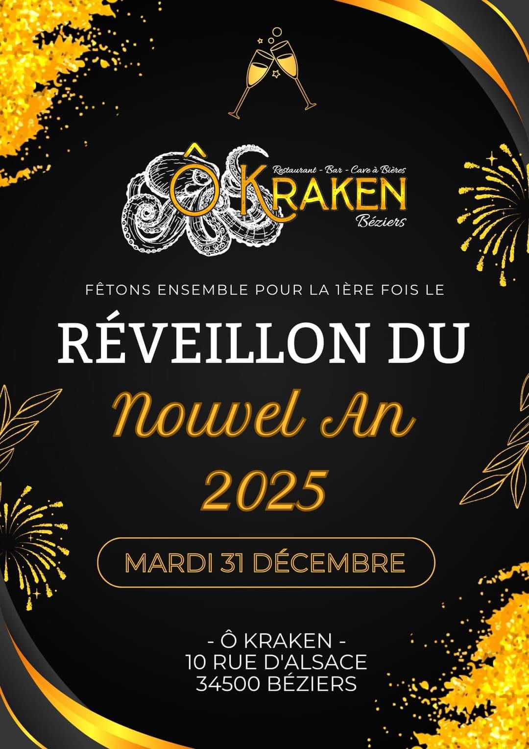 RÉVEILLON DU NOUVEL AN O'KRAKEN