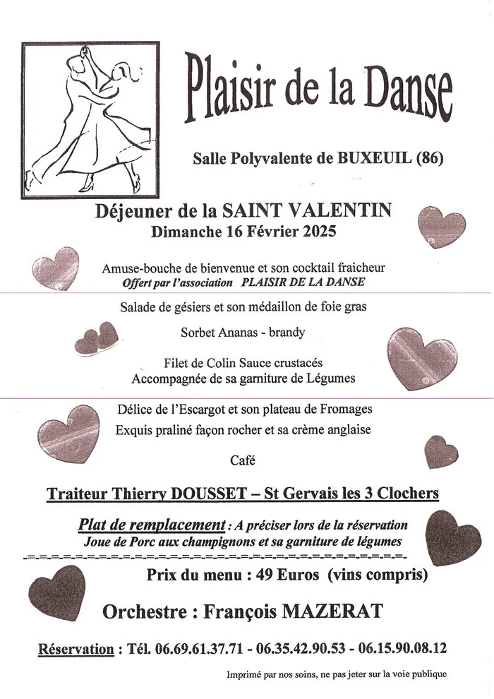 Saint Valentin Plaisir de la Danse