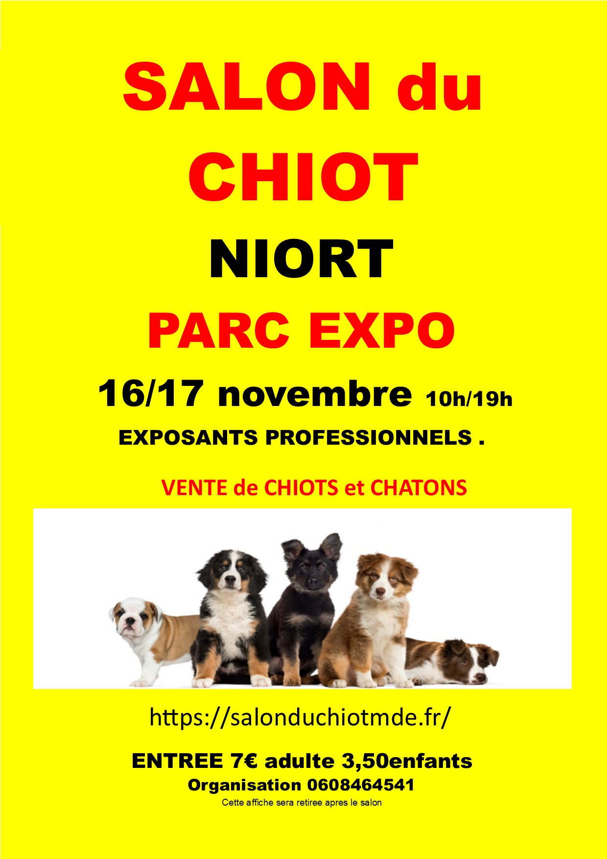 Salon du Chiot au Parc Expo de Niort