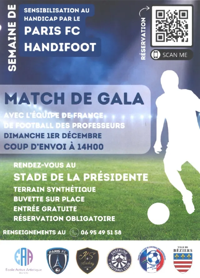 SEMAINE DE LA SEMAINE DE SENSIBILISATION AU HANDICAP MATCH DE GALA