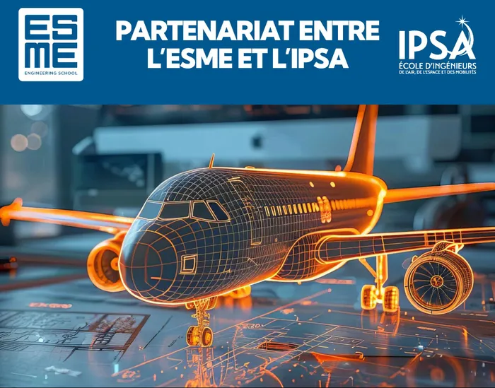 Signature du partenariat entre l’ESME et l’IPSA Cockpit Bordeaux Technowest Mérignac