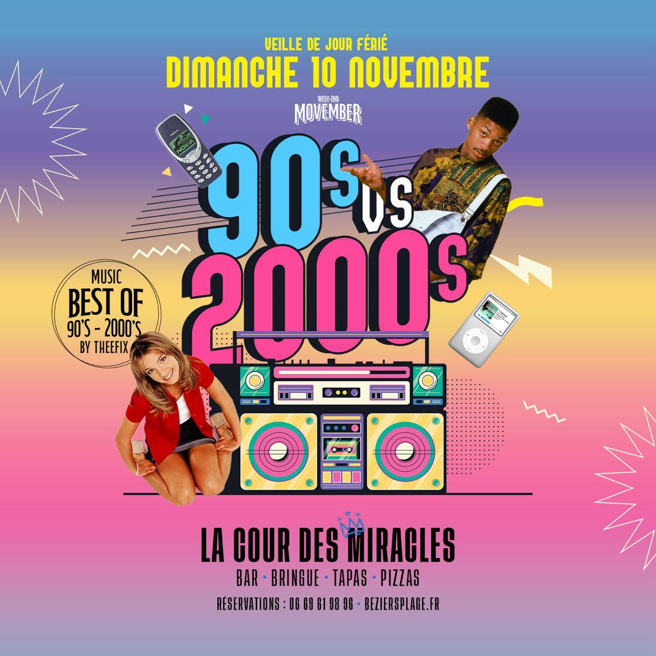 SOIRÉE 90'S VS 2000'S