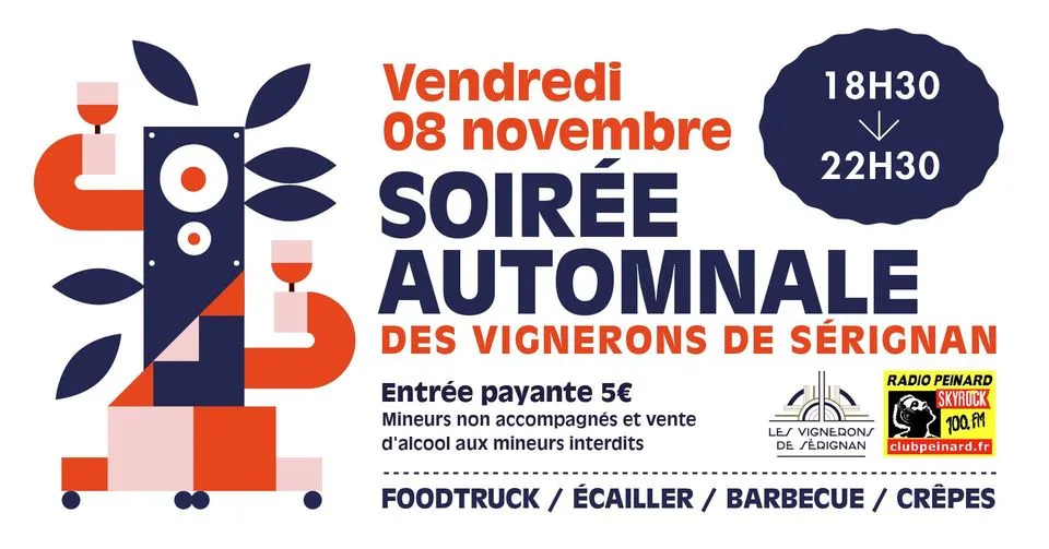 SOIRÉE AUTOMNALE- LES VIGNERONS DE SÉRIGNAN