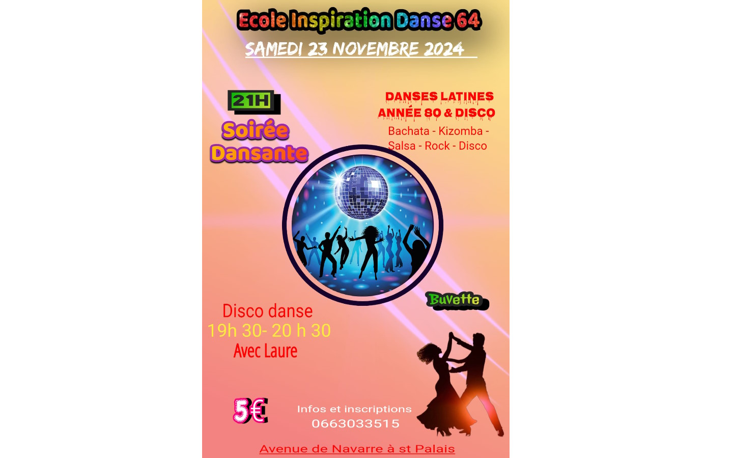 Soirée dansante par Inspiration Danse 64