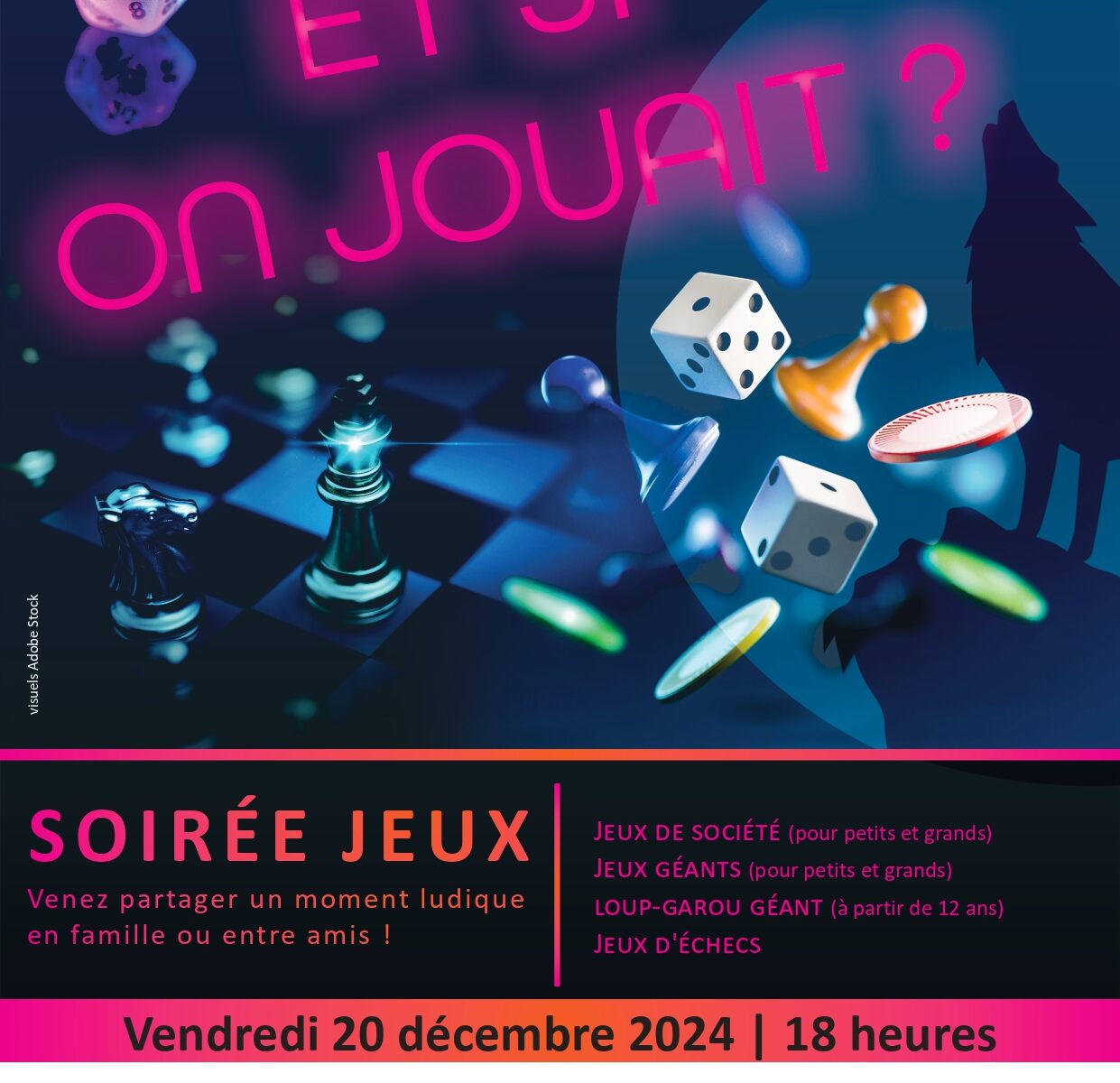 Soirée jeux à la médiathèque !