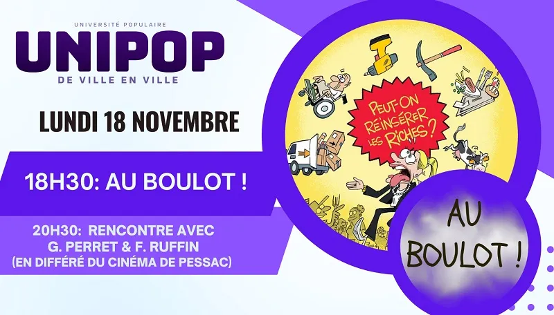 Soirée Unipop projection du film Au Boulot !