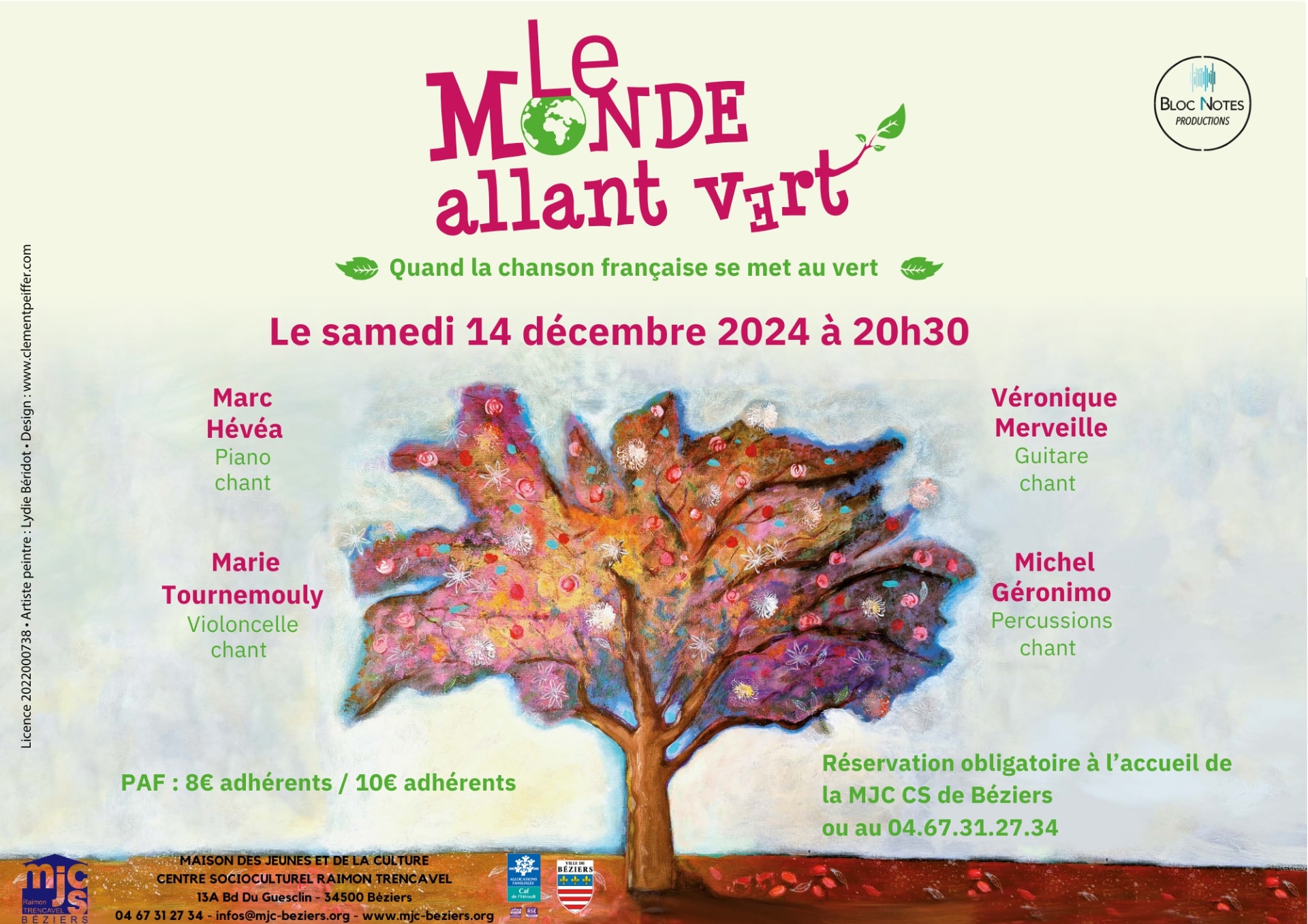 SPECTACLE MUSICAL LE MONDE ALLANT VERS PAR MARC HÉVÈA