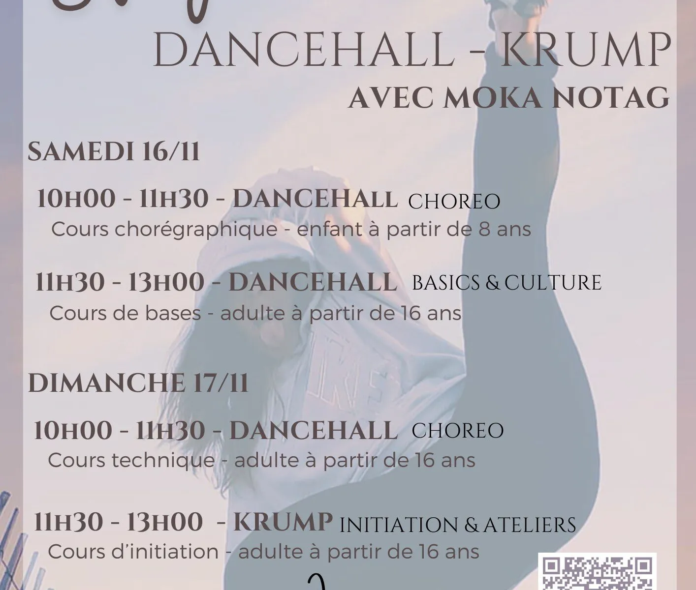 Stage Dansehall Krump avec Moka Notag Sur inscription