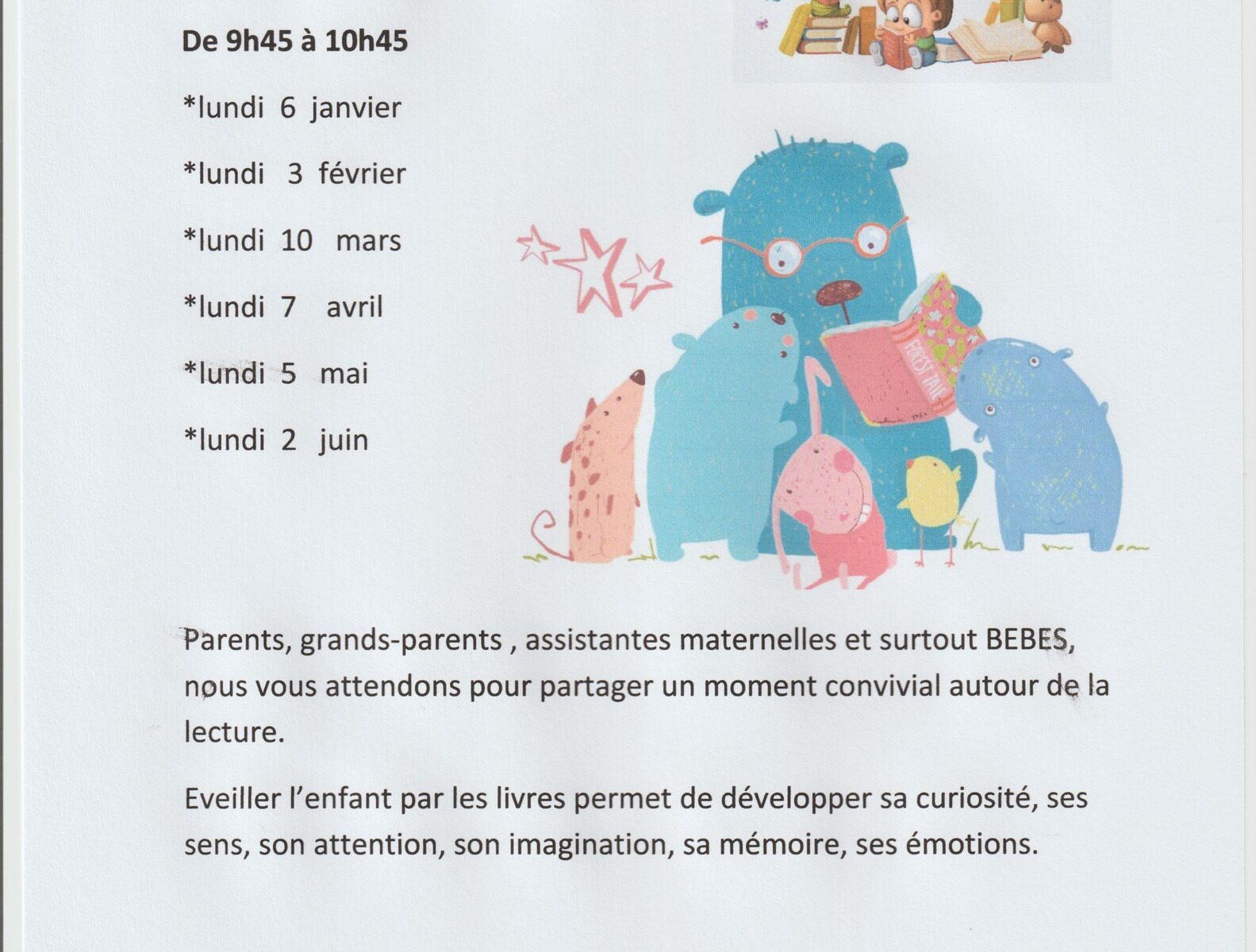 Animations Bébés lecteurs