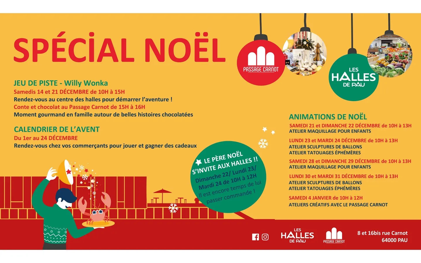 Animations de Noël aux Halles Ateliers créatifs