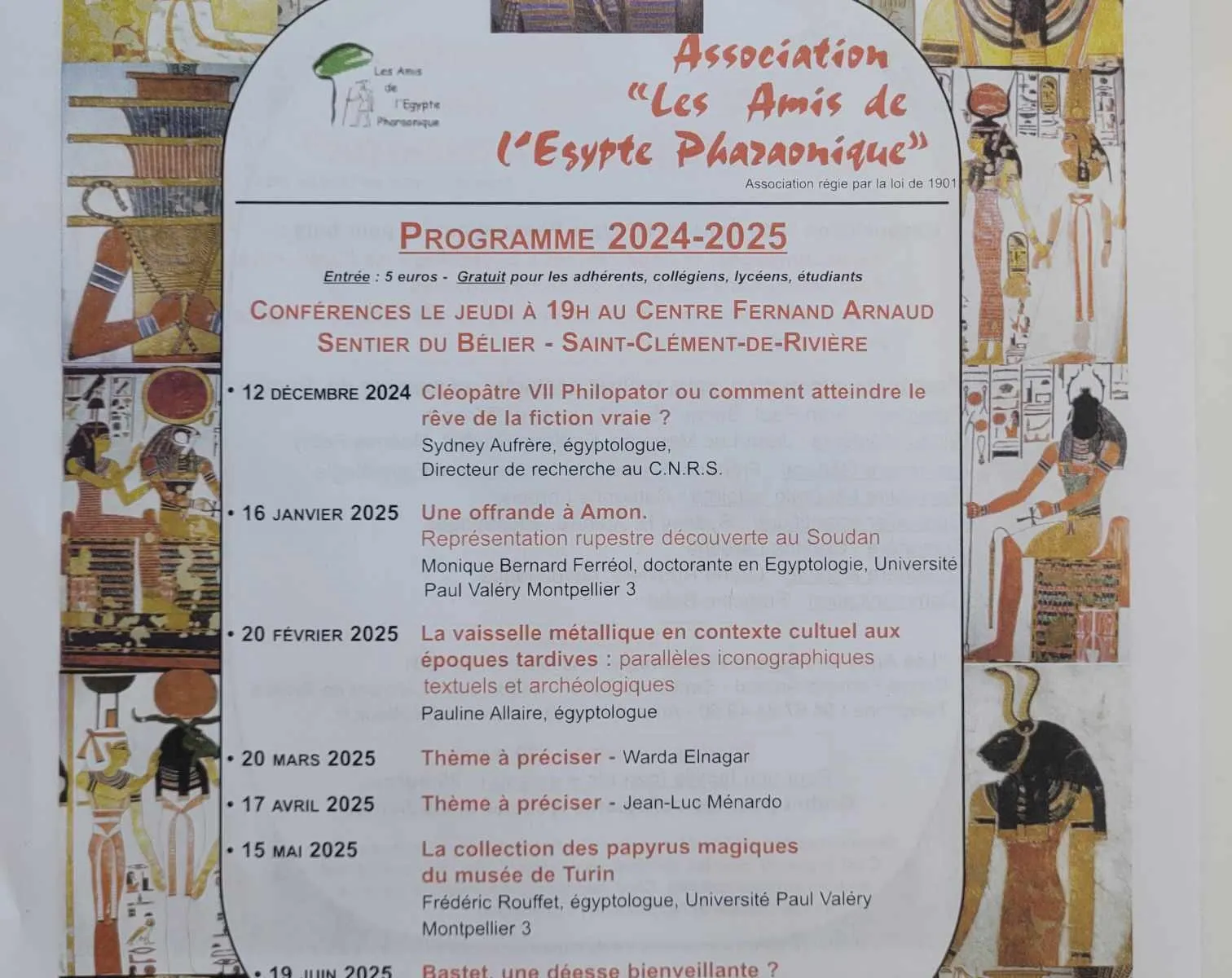 ASSOCIATION "LES AMIS DE L'EGYPTE PHARAONIQUE