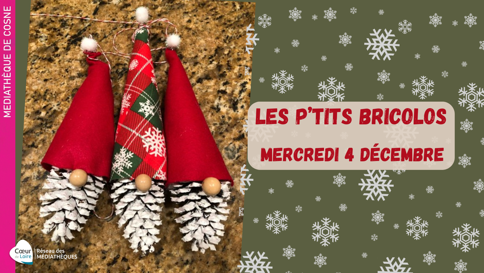 ATELIER Les P’tits Bricolos Gnome de Noël