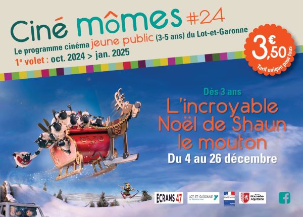 Ciné-Mômes de Noël L’Incroyable Noël de Shaun le Mouton