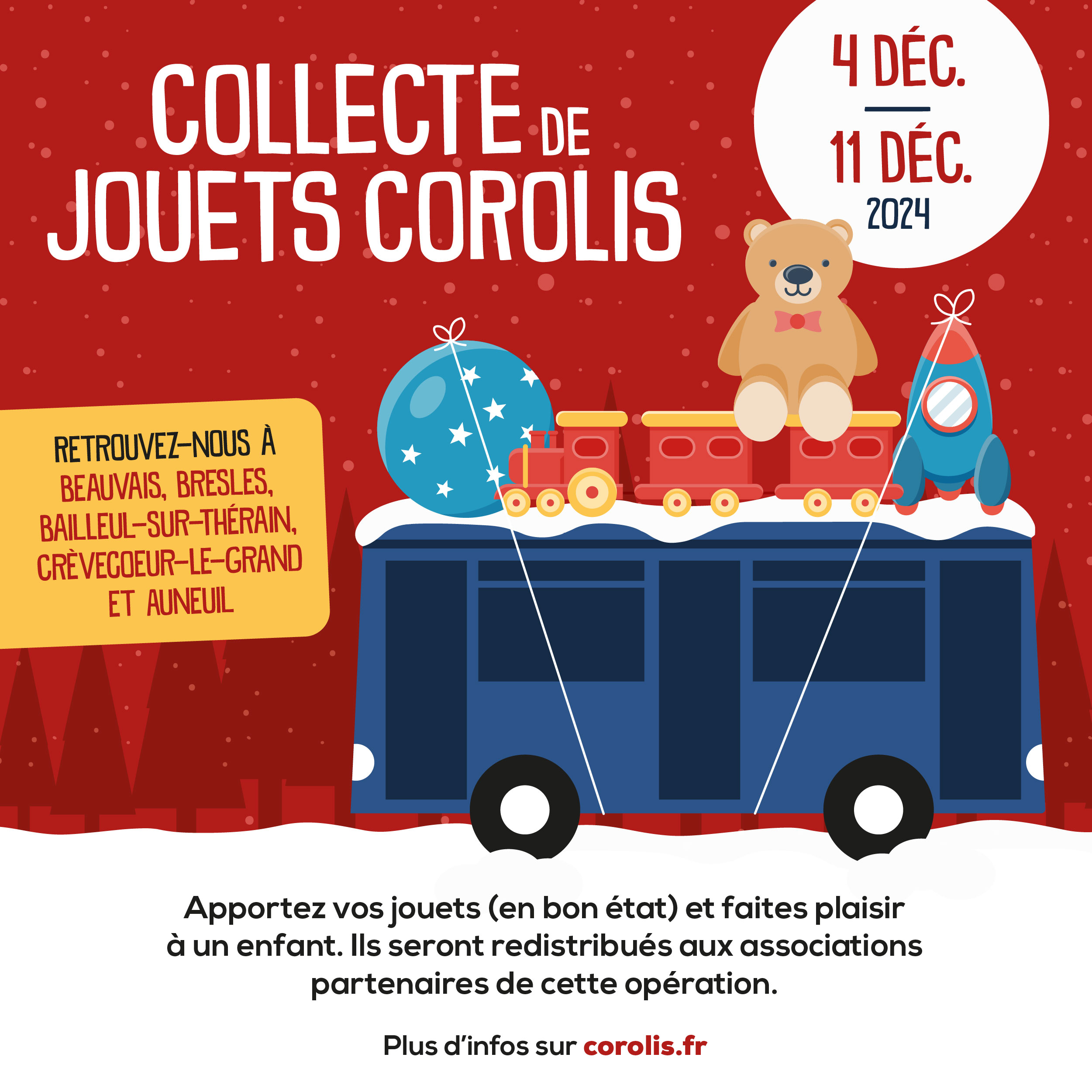 Collecte de jouets Corolis