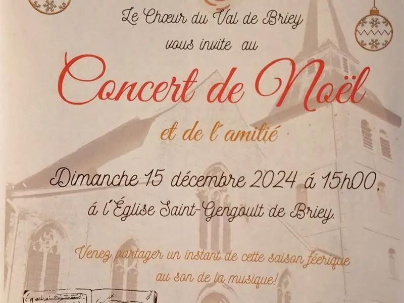 CONCERT DE NOËL ET DE L'AMITIÉ