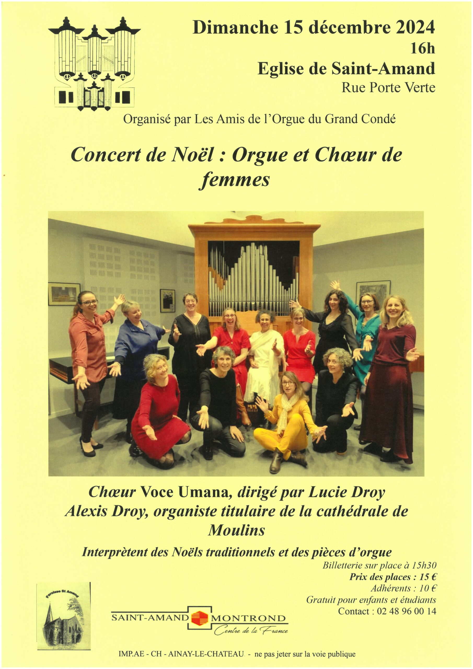 Concert de Noël Orgue et Choeur de femmes