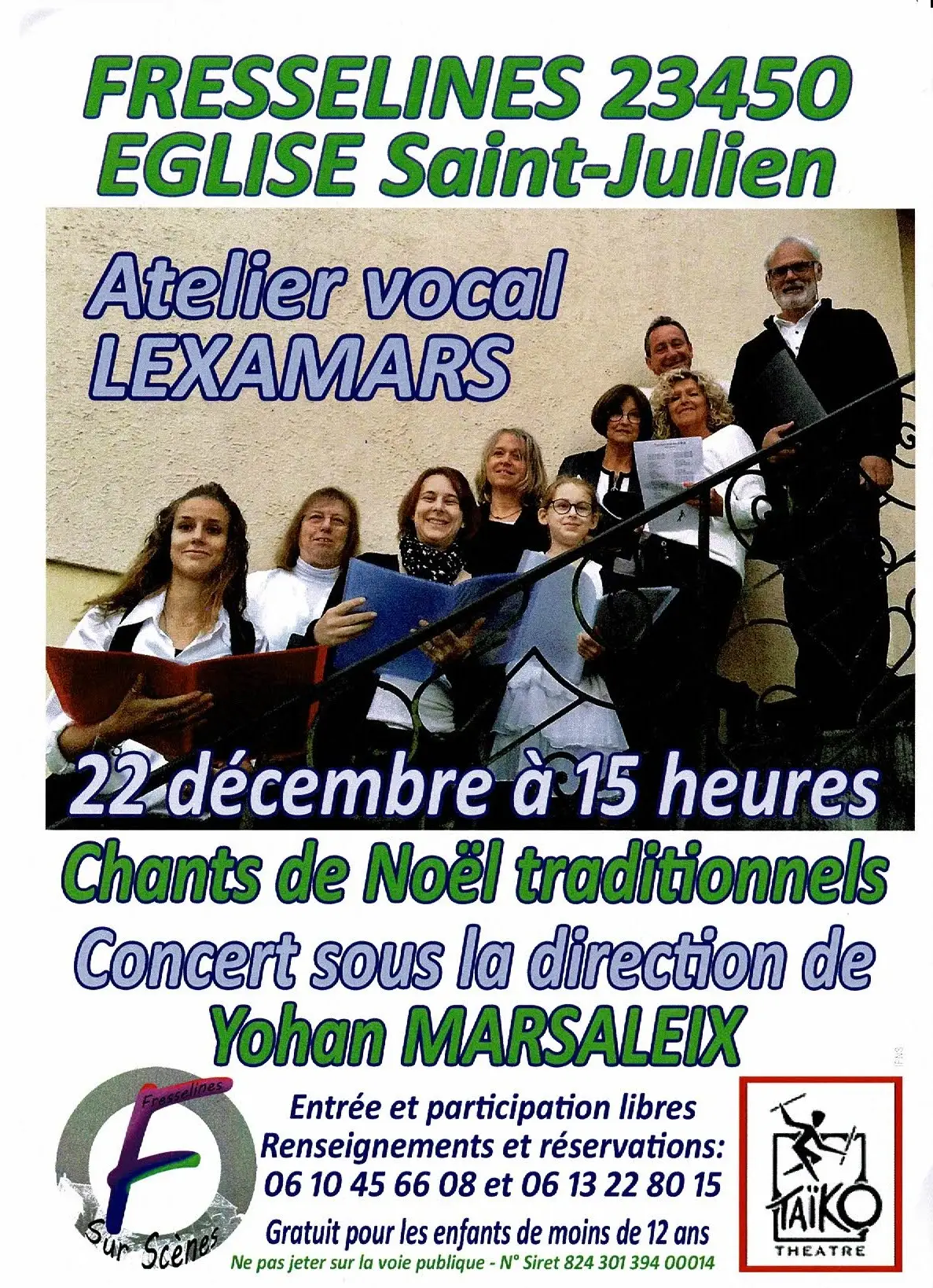 Concert de Noël par l'Atelier vocal Lexamars