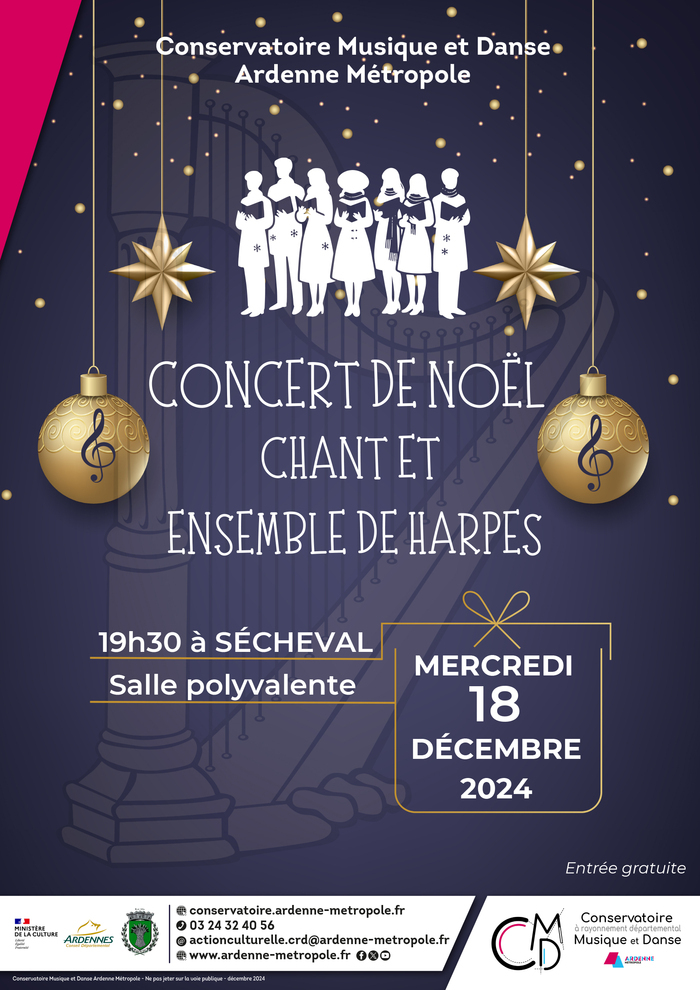 Concert ensemble de harpes et chant Salle polyvalente