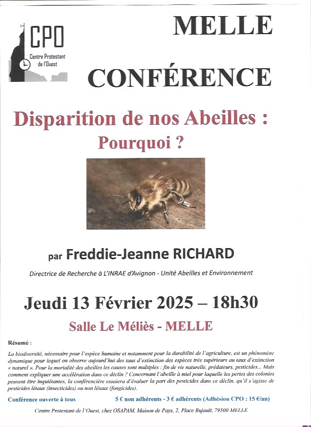 Conférence "Disparition de nos Abeilles Pourquoi ?"