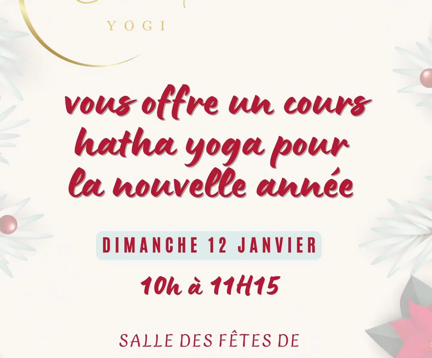 Cours de yoga