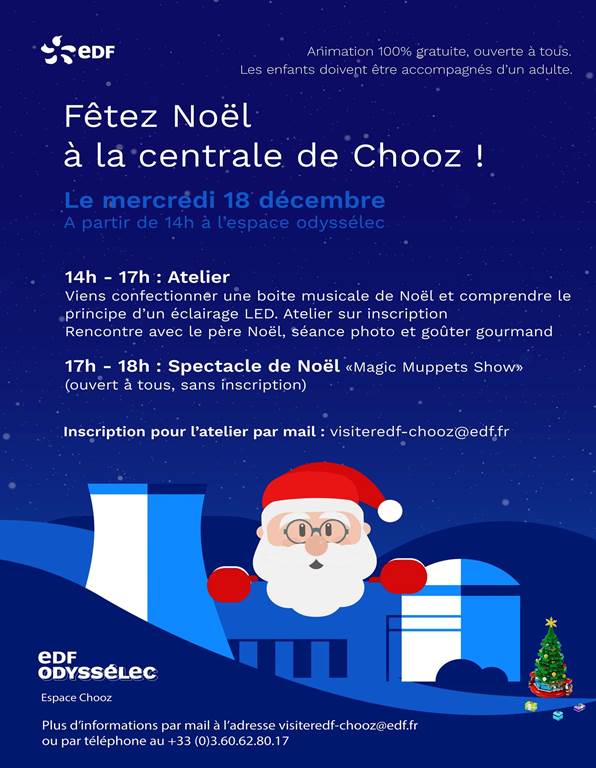 Fêtez Noël à la centrale de Chooz