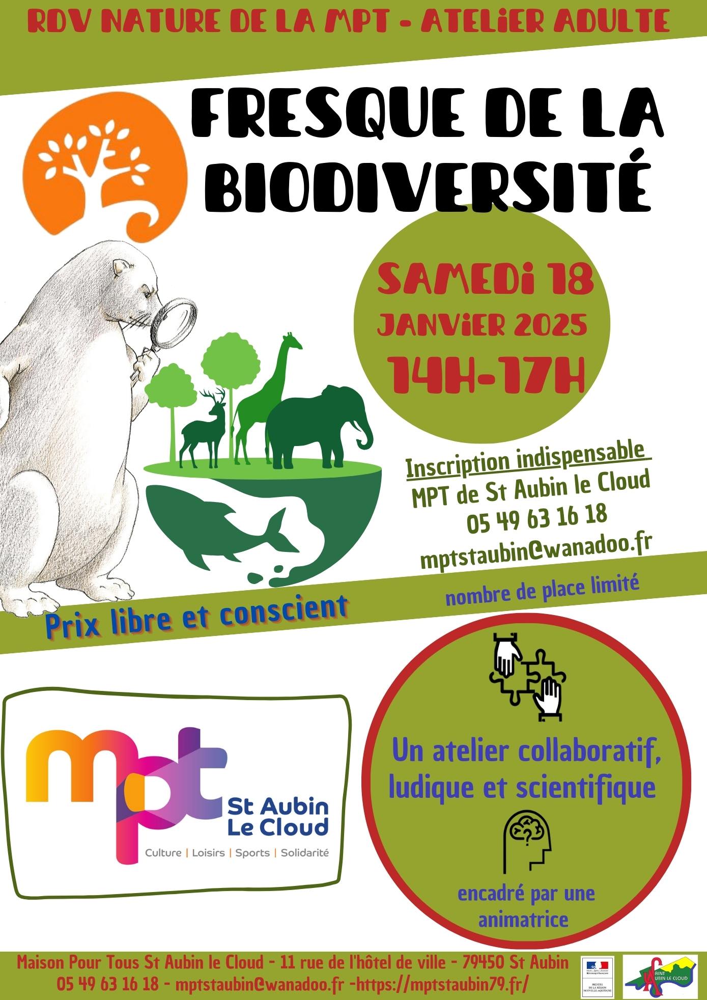 Fresque de la biodiversité à la MPT