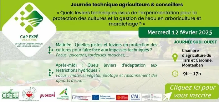 Journée technique agriculteurs & conseillers Chambre d'agriculture Tarn et Garonne