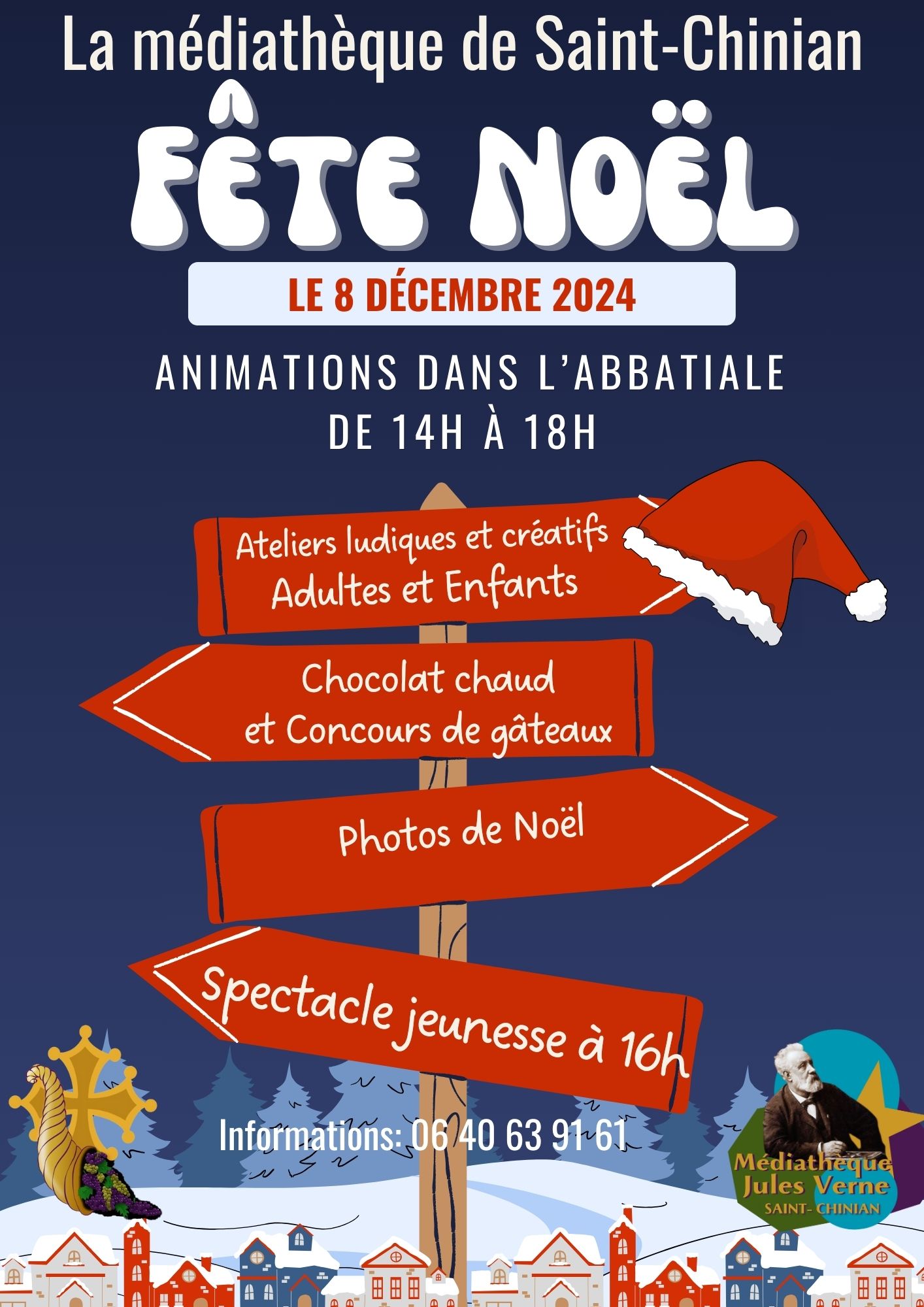 LA MÉDIATHÈQUE DE SAINT-CHINIAN FÊTE NOËL