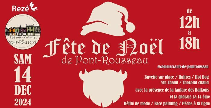 Les  commerçants de Pont Rousseau fêtent Noël Rue Félix-Faure