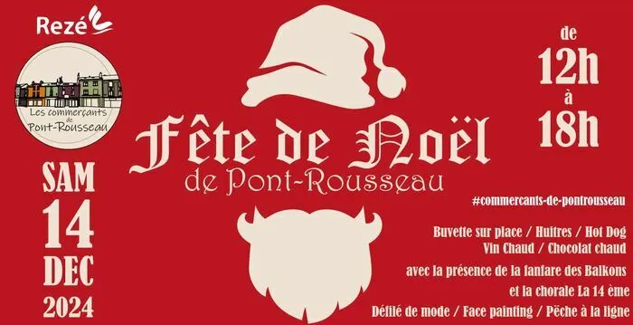 Les  commerçants de Pont Rousseau fêtent Noël Rue Félix-Faure