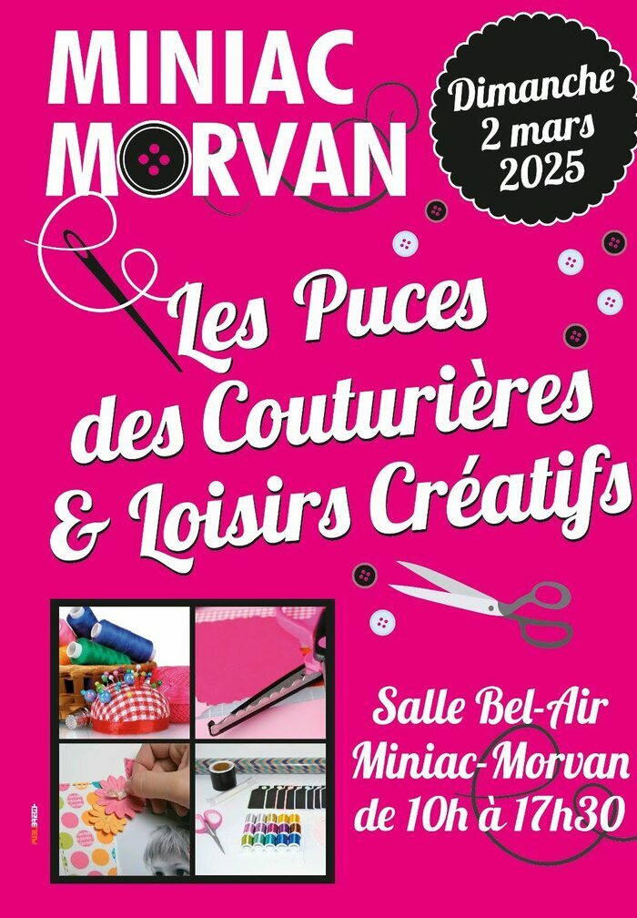 Les Puces des Couturières et loisirs créatifs Espace Bel-Air Miniac-Morvan