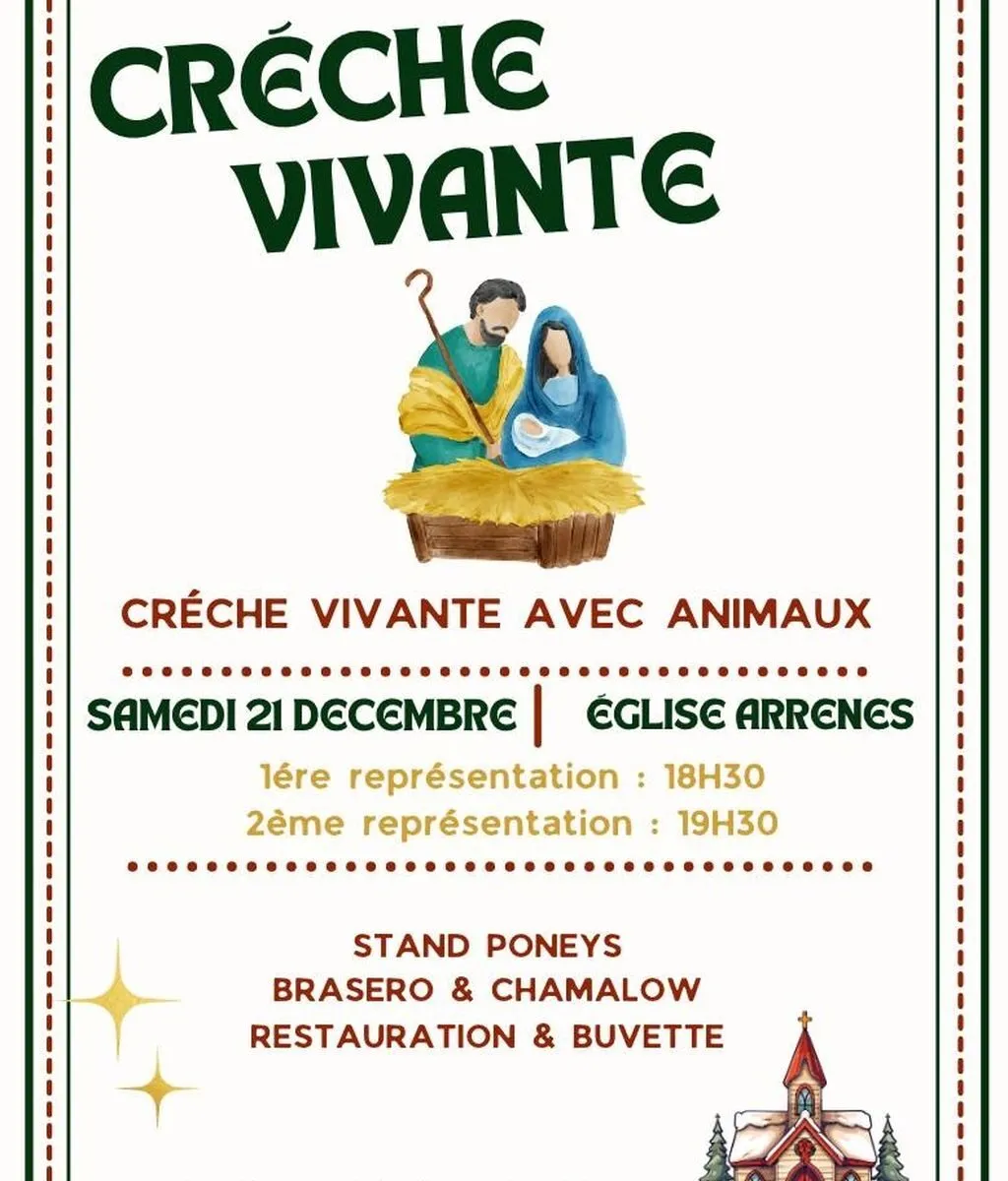 Marché de Noël avec Crèche Vivante